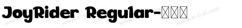 JoyRider Regular字体转换